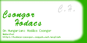 csongor hodacs business card